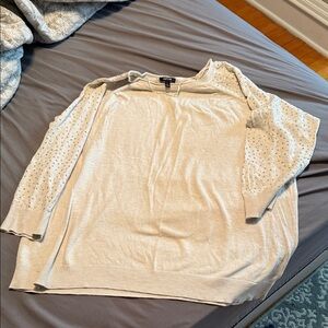 Apt. 9 Cream Knit Top